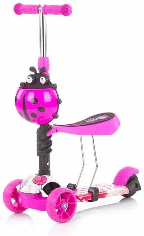 Scooter Chipolino cu bară de ghidare Kiddy Evo3in1 , Lollipop