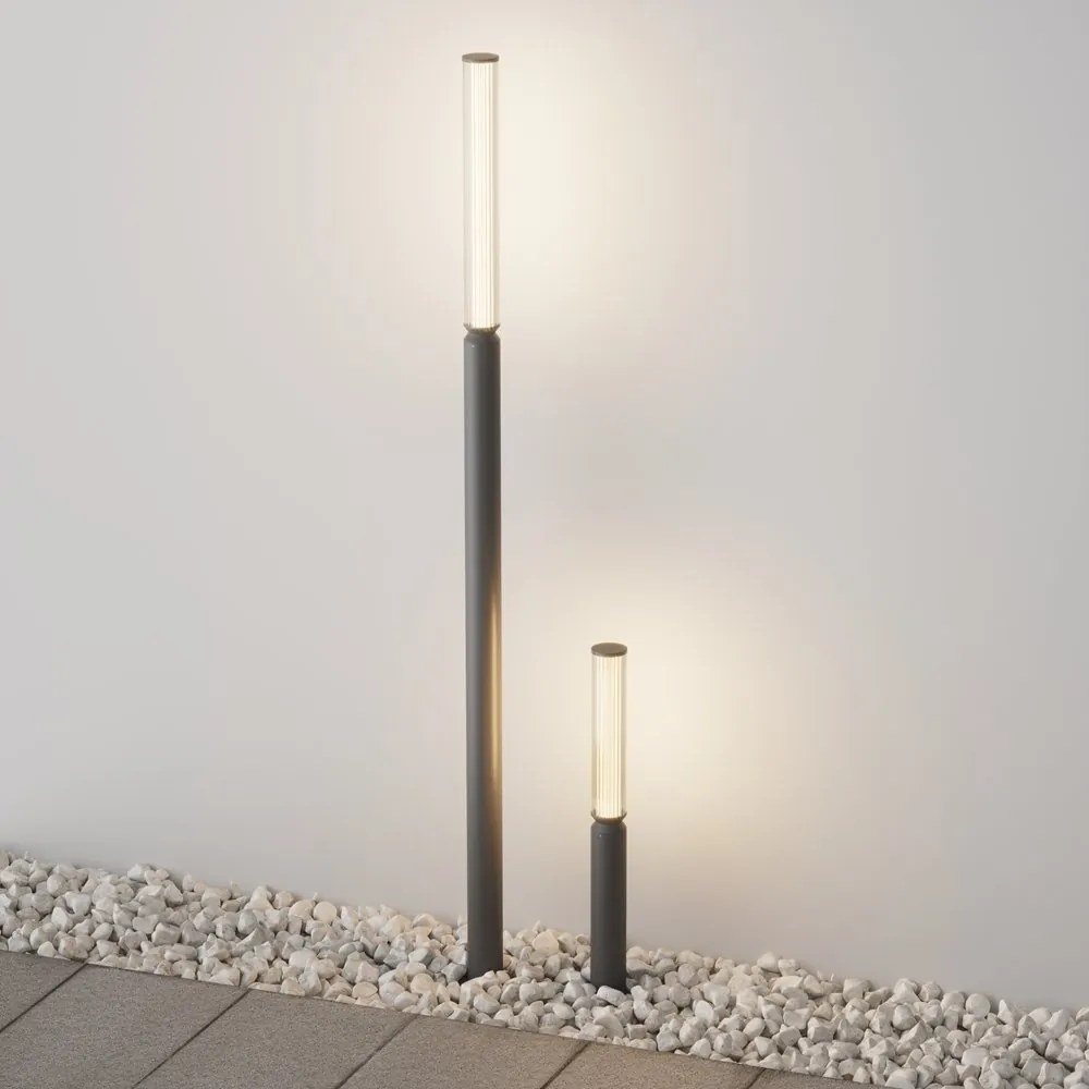 Stalp LED iluminat exterior IP65 Lit grafit H-198,5cm