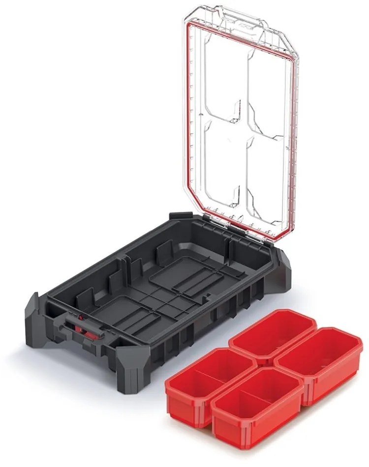 Organizator C, 36,8 cm, jos cu cutii, negru