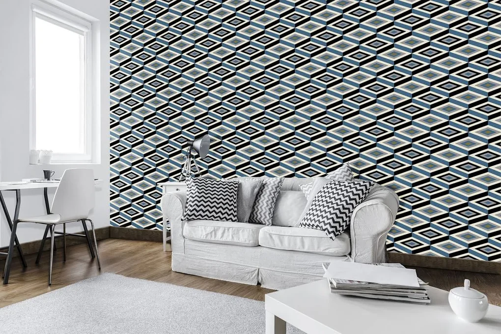 Fototapet - Romburi - ornament (152,5x104 cm), în 8 de alte dimensiuni noi