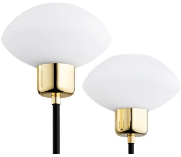 Argon 2128 - Lustr RAVELLO 5xE14/15W/230V negru/auriu pe tijă