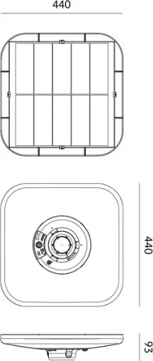 Lampă stradală solară LED cu senzor SOLSUMI LED/25W/3,2V IP54 24000 mAh + telecomandă