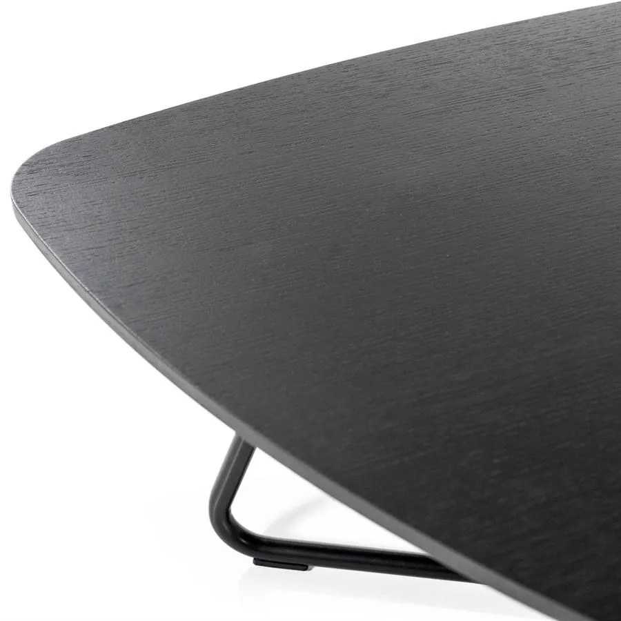 Masuta de cafea Moos 85x95 cm neagra