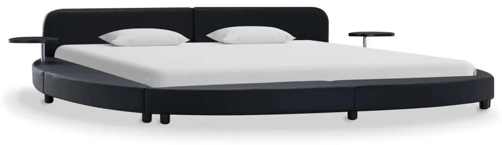284720 vidaXL Cadru de pat, negru, 180 x 200 cm, piele artificială