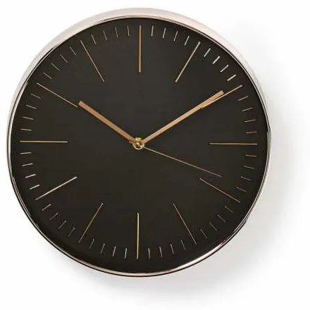 Ceas de perete negru roz 30 cm Nedis