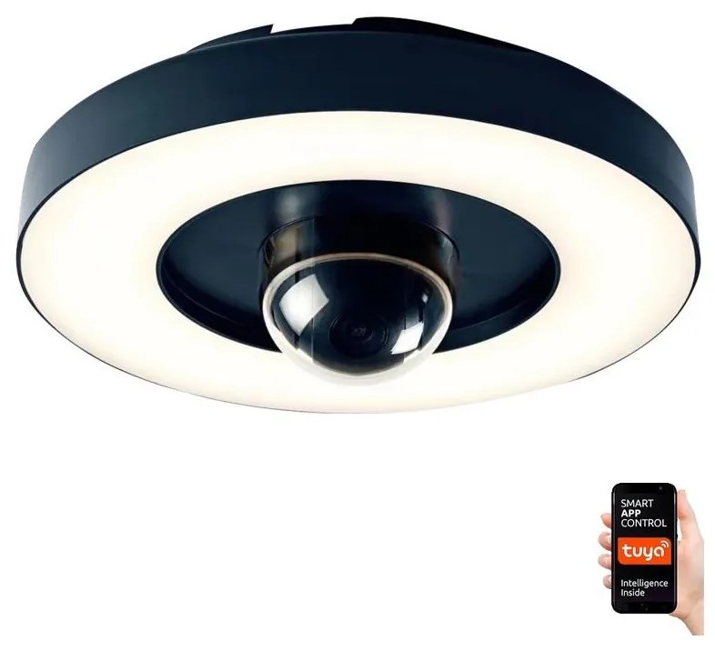 Cameră LED inteligentă de supraveghere cu iluminare Immax NEO 07792L RING 22W/230V Wi-Fi Tuya