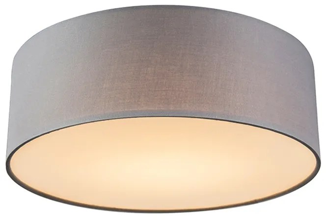 Plafoniera gri 30 cm cu LED inclus - Drum LED