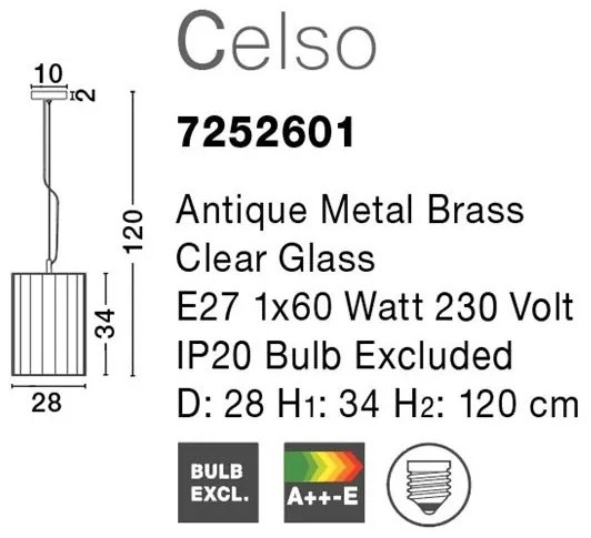 Pendul design modern decorativ Celso NVL-7252601