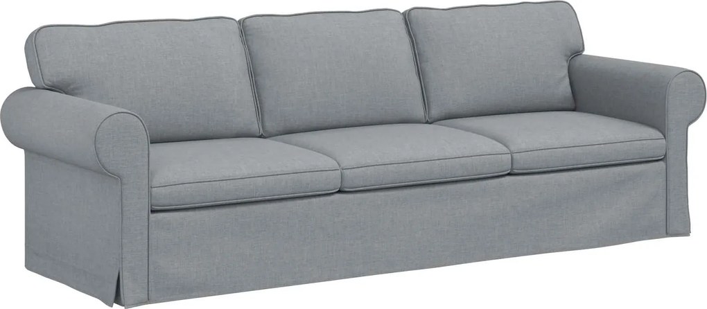 vidaXL Canapea Gri deschis 245 x 82 x 80 cm țesătură