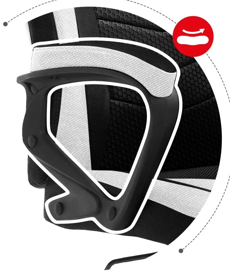 Fotoliu gaming Fusion 2.5 (negru + alb). 1087467