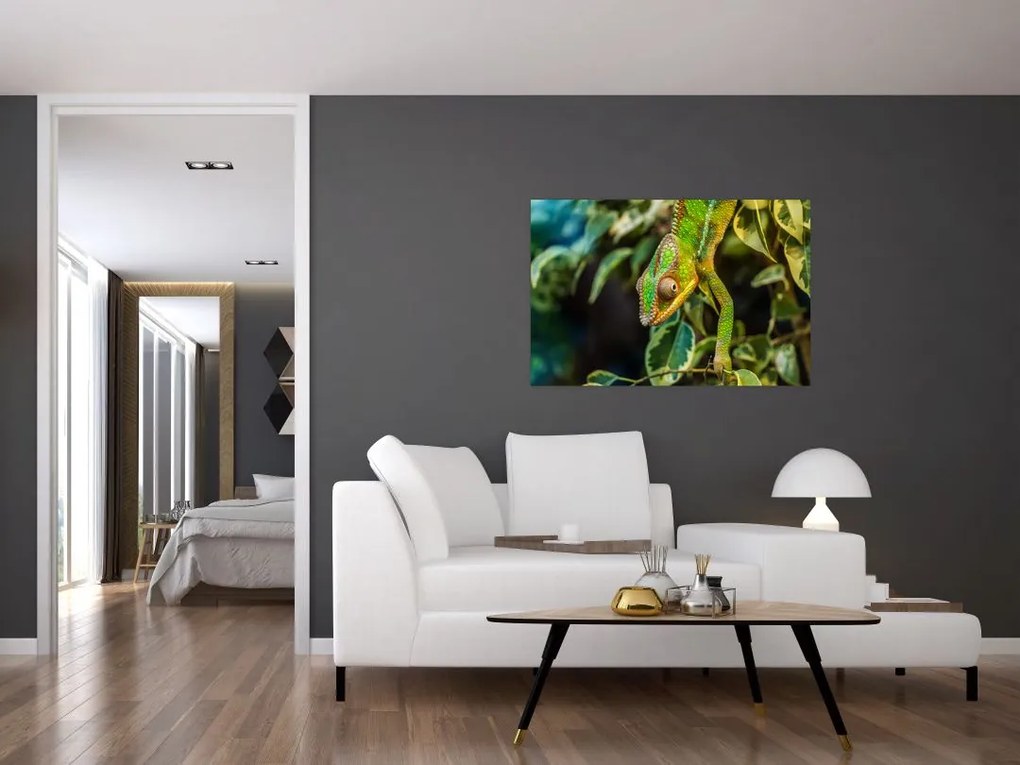 Tablou cu cameleon (90x60 cm)