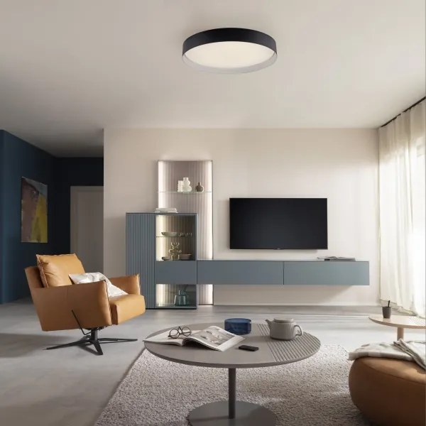 Schöner Wohnen 14595-18 - Plafonieră LED reglabilă TAVOLI LED/34W/230V neagră+telecomandă