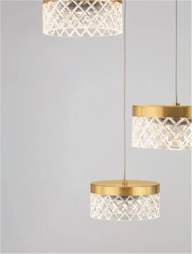 Lustra cu 5 pendule LED design modern Bion