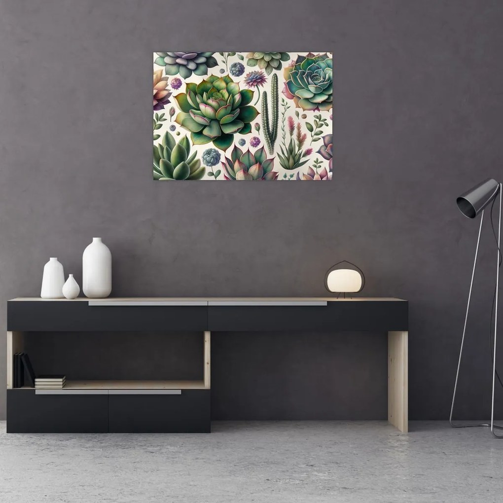Tablou - Plante suculente (70x50 cm)
