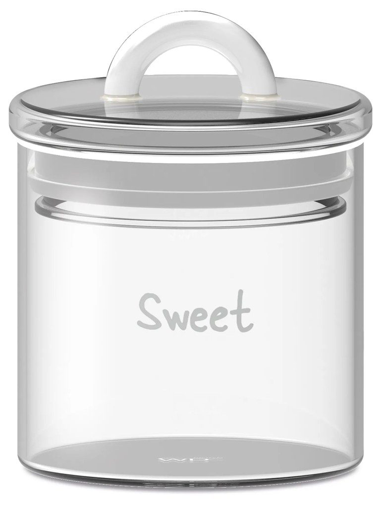 Borcan din sticlă „Sweet” cu capac etanș 0,3 L - WD Lifestyle