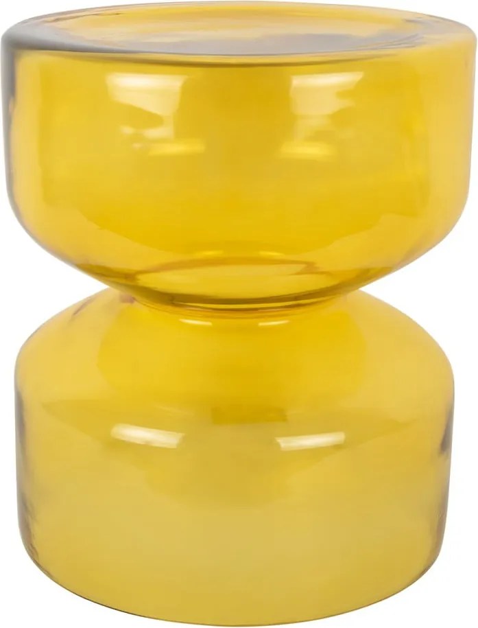 Măsuță auxiliară rotundă din sticlă ø 35 cm Doble – Leitmotiv