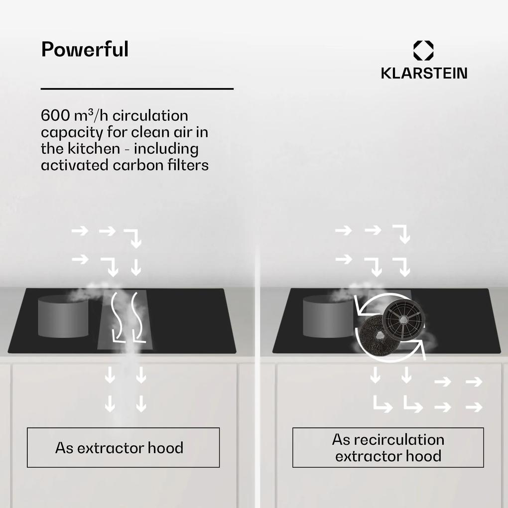 Chef-Fusion Down Air System, plită cu inducție + hotă DownAir, 77 cm, 600 m³/h EEC A