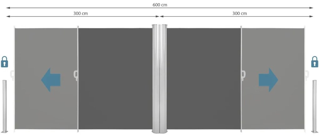 Paravan solar retractabil in diferite culori si modele