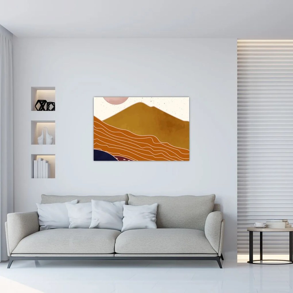 Tablou - Muntele de design Spacefrog N⁰1 (90x60 cm)