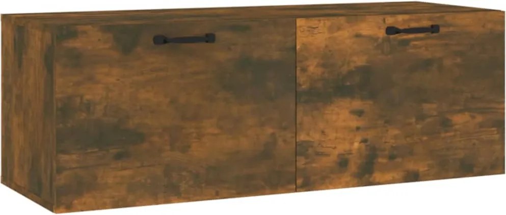 vidaXL Dulap de perete, stejar fumuriu, 100x36,5x35 cm, lemn prelucrat