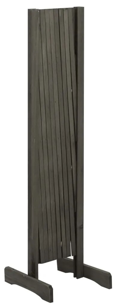 Gard cu zabrele de gradina, gri, 180x100 cm, lemn de brad 1, Gri, 180 x 100 cm
