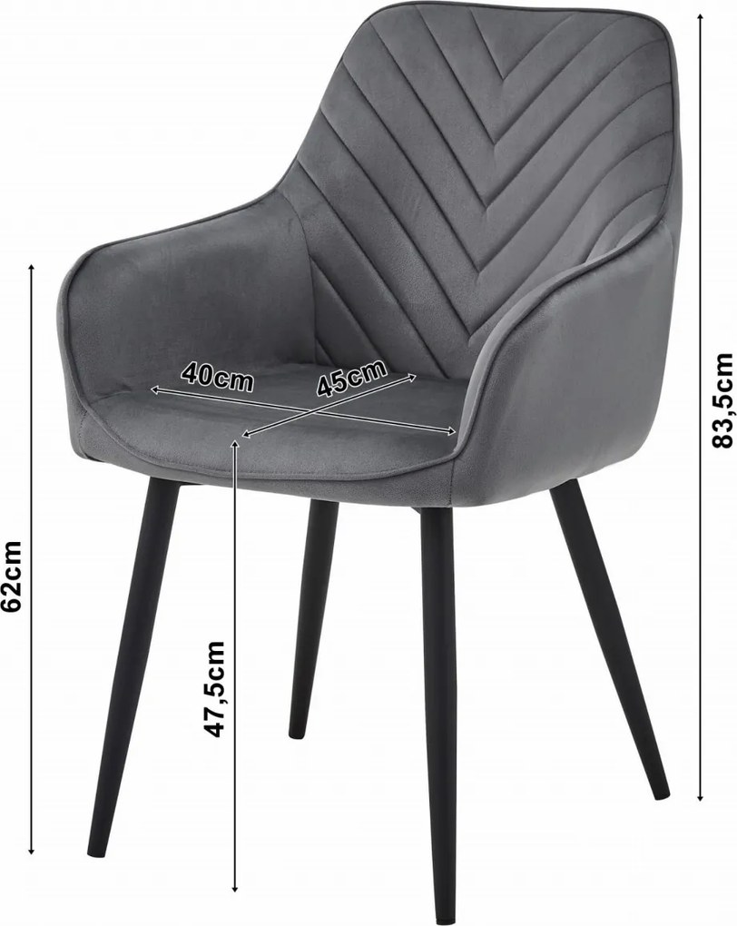 Reducere Scaun de masa NANA VELVET, albastru II. calitate