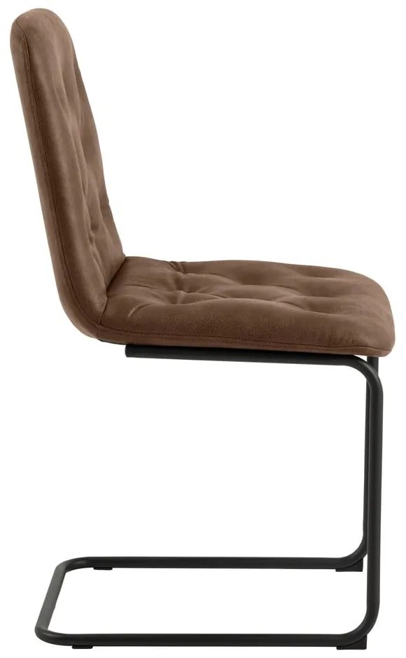 Scaune de dining maro 2 buc. din imitație de piele Kira – Actona