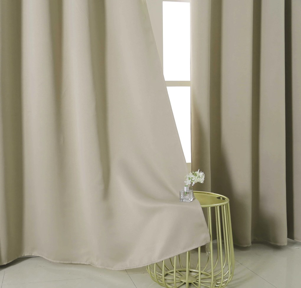 Perdea bej OXFORD 140x250 cm Agatat: Rejansa