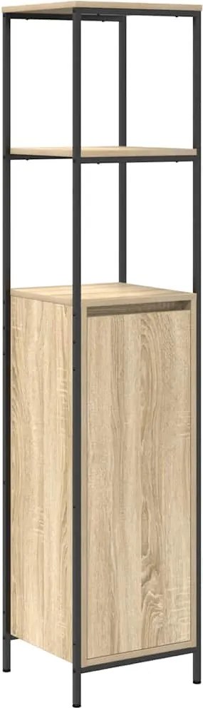 vidaXL Dulap de baie cu rafturi Stejar Sonoma 36x35x165 cm