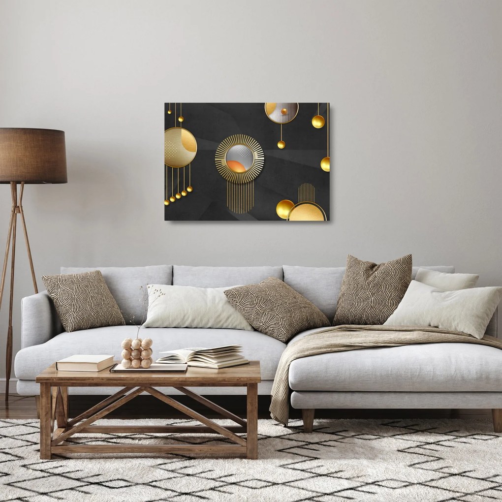 Tablou pe sticlă - Abstract (70x50 cm)