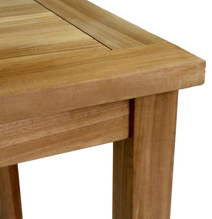 Masă de grădină Divero din lemn, 90 x 90 x 75 cm