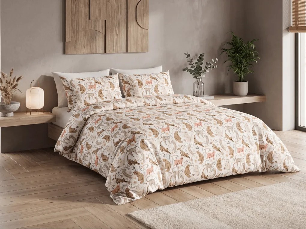 Lenjerie de pat din policotton WILD CATS colorat Dimensiune lenjerie de pat: 70 x 90 cm | 140 x 220 cm