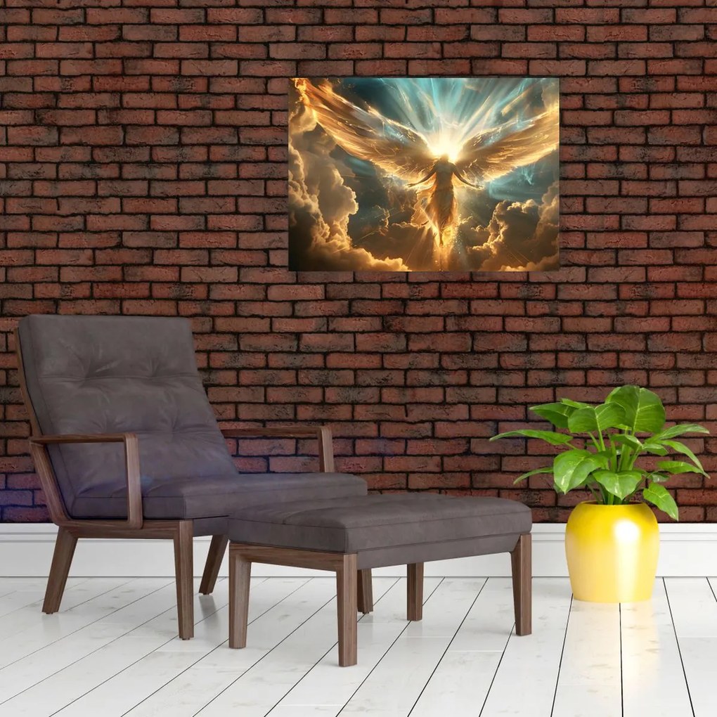 Tablou pe sticlă - Mitologie angelică (70x50 cm)