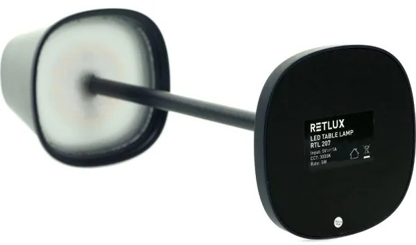 Lampă LED reîncărcabilă dimabilă de masă Retlux LED/3W/1800 mAh albastru închis