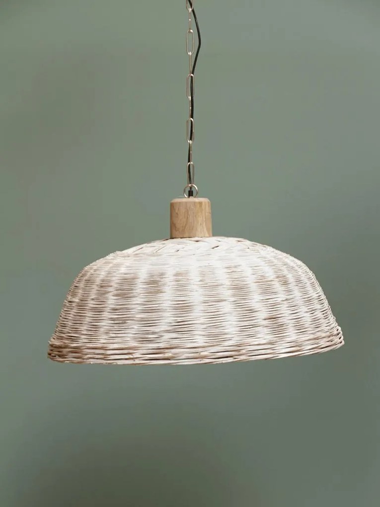 Lustra din rattan natural, Shabby