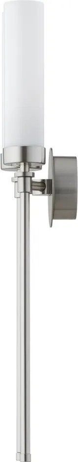 Aplica de perete stil elegant PRESTON 2 nickel/sticla opal