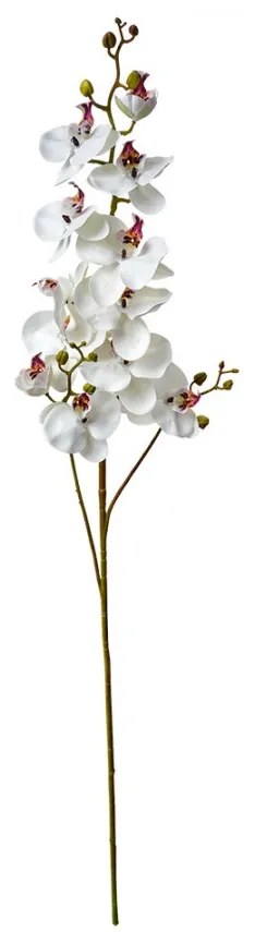 Floare artificiala de orhidee alba 15/8/116 cm