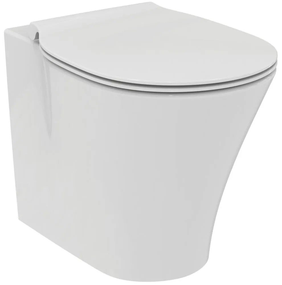 Vas wc stativ Ideal Standard Connect Air II AquaBlade alb lucios back to wall cu capac inclus