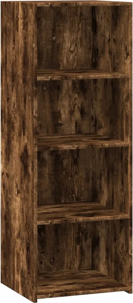 vidaXL Dulap înalt, stejar fumuriu, 45x41x124 cm, lemn prelucrat