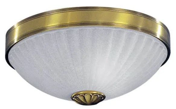 Plafoniera clasic design italian din alama, sticla 3022 RA-PL. 3022/2