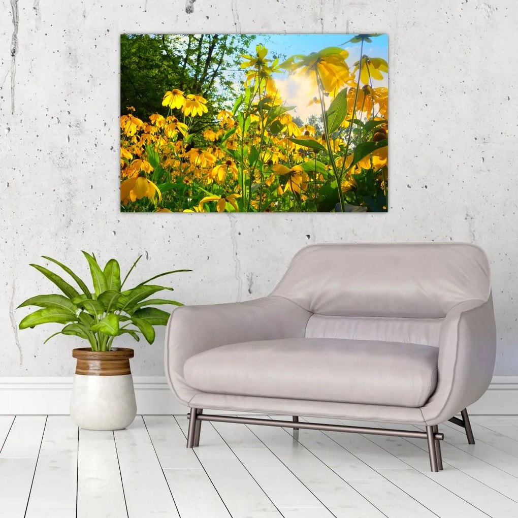 Tablou - Flori galbene (90x60 cm)