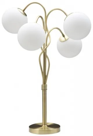 Veioza Glamy Light Auriu / Alb, Ø53xH74 cm