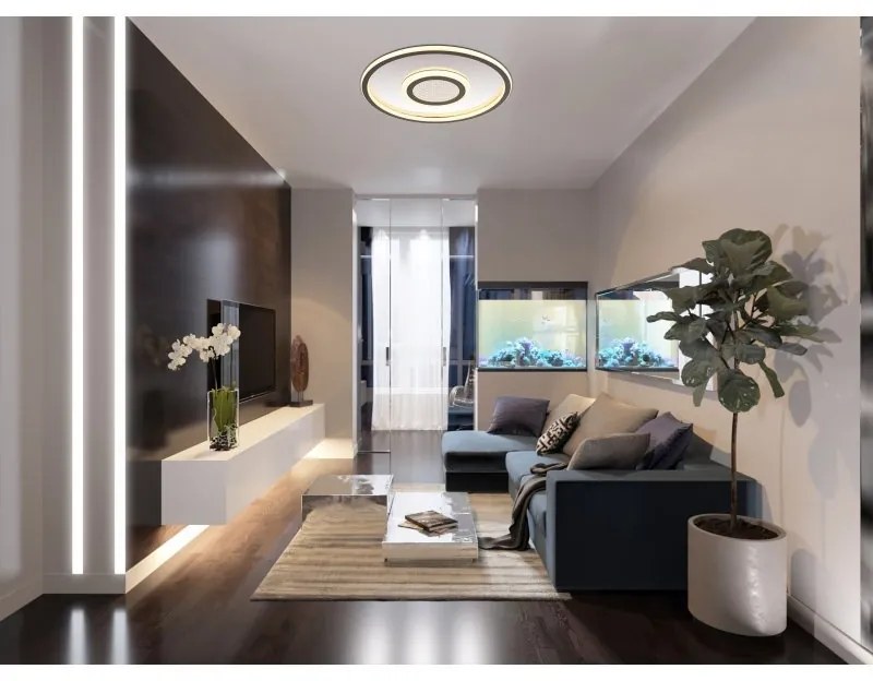 Plafoniera LED slim cu efect 3D CARA