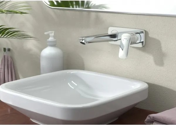 Baterie incastrata, Hansgrohe Logis, pipa 19.5cm, ventil fix, crom, 71220000