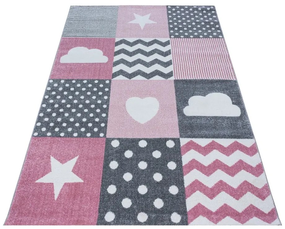 Covor pentru copii roz/gri 120x170 cm Kids – Ayyildiz Carpets