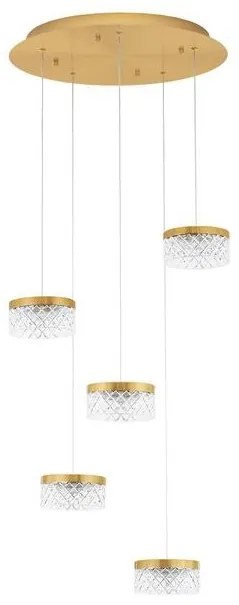 Lustra cu 5 pendule LED design modern Bion