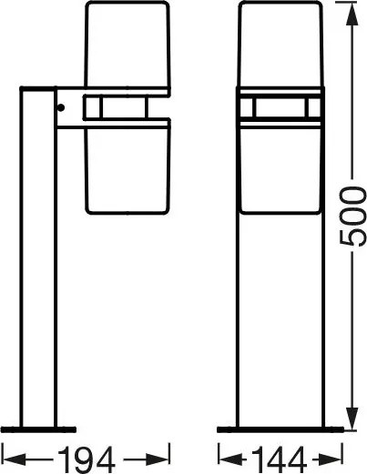 Lampă LED RGBW de exterior dimabilă CASCADE 2xLED/7W/230V IP44 Wi-Fi Ledvance