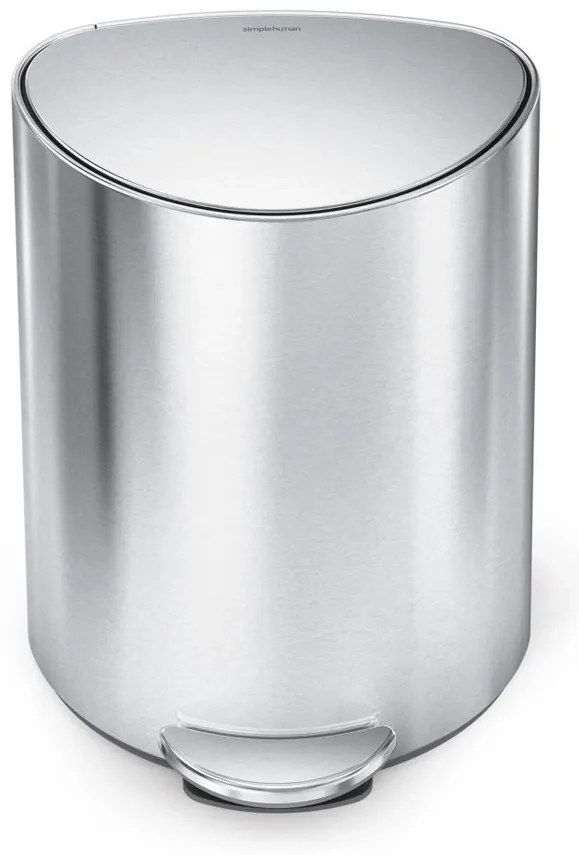 Simplehuman Coș de gunoi cu pedală 6 l,semicircular, oțel inoxidabil mat, plastic
