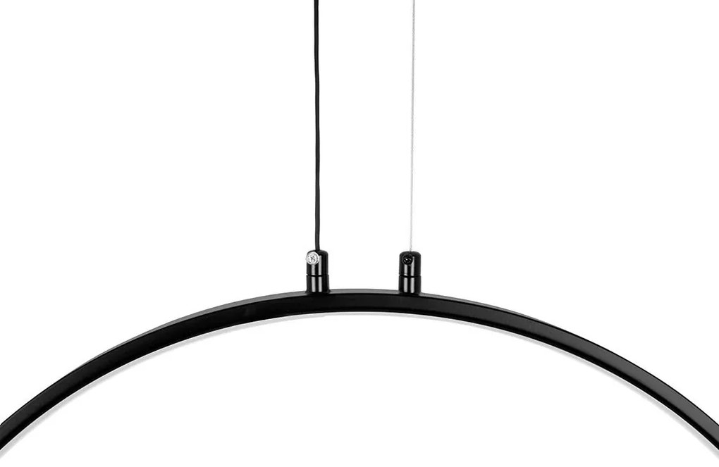 Lustra design inelar LED Ring 80 negru