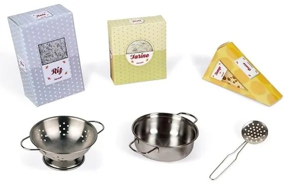 Janod - Bucătărie din lemn cu LED MOZAIC, 2xLR6